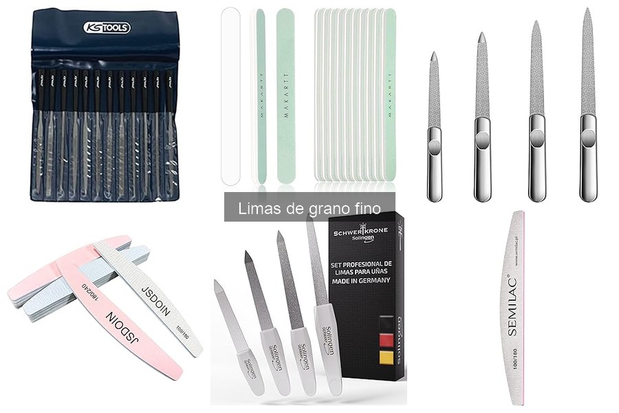 Alternativas a las limas de grano fino para manicura