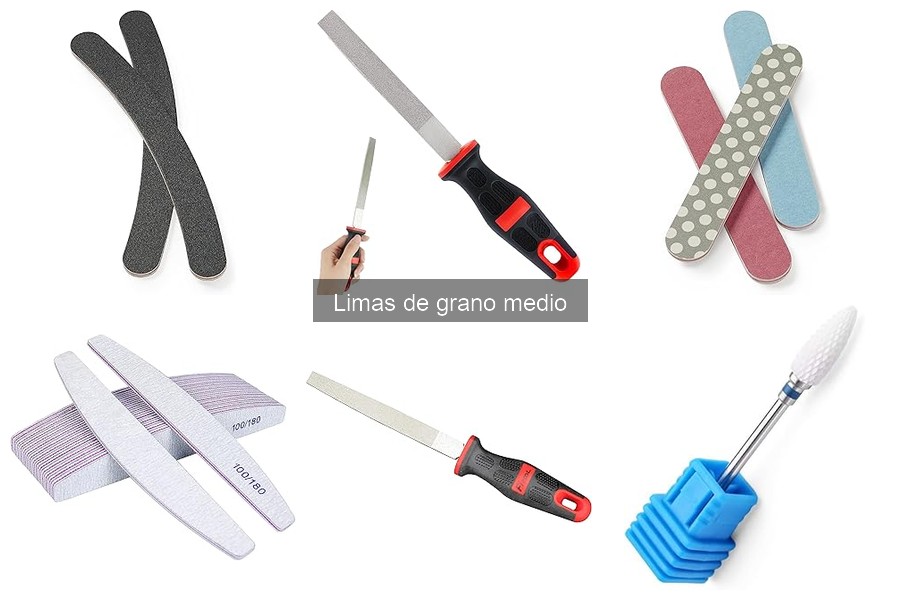 Alternativas a las limas de grano medio para uñas