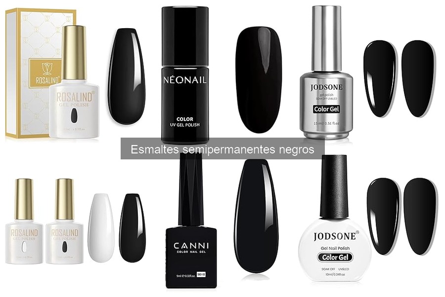 Alternativas a los esmaltes semipermanentes negros para tus uñas