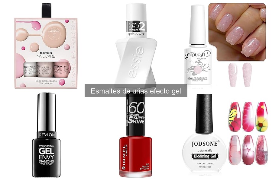 ** Alternativas al esmalte de uñas efecto gel: opciones brillantes
