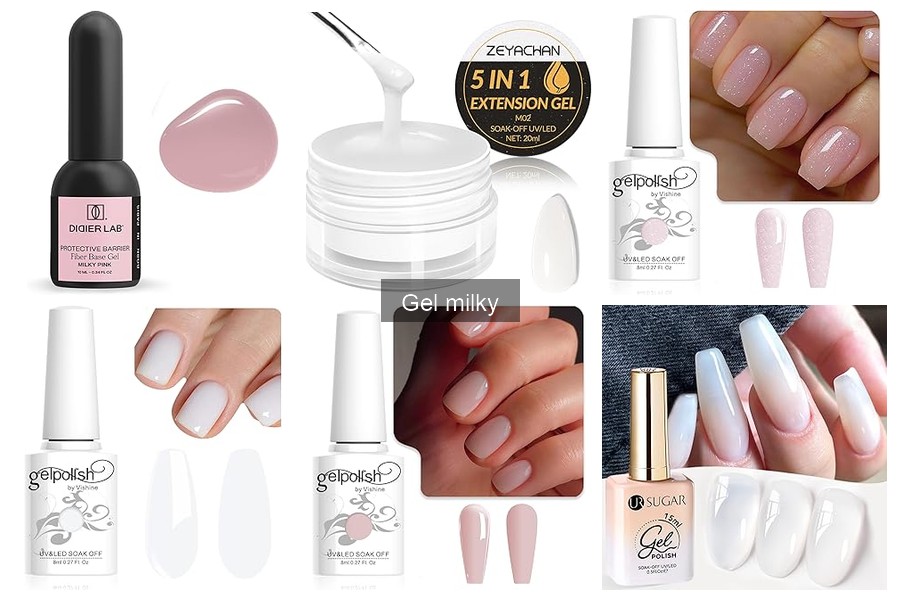 Alternativas al gel milky para manicura en casa