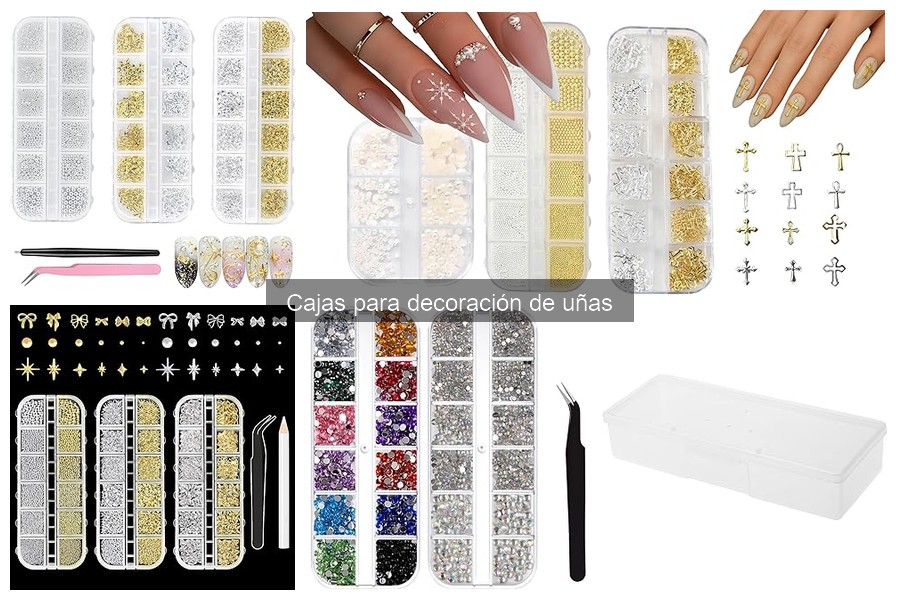 Características adicionales de las cajas para decoración de uñas