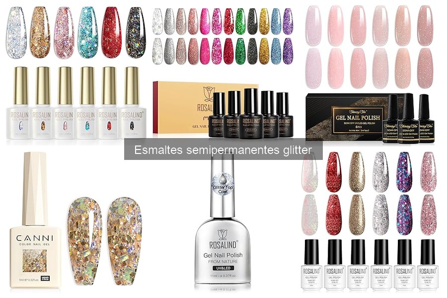 Cómo aplicar esmaltes semipermanentes glitter en casa