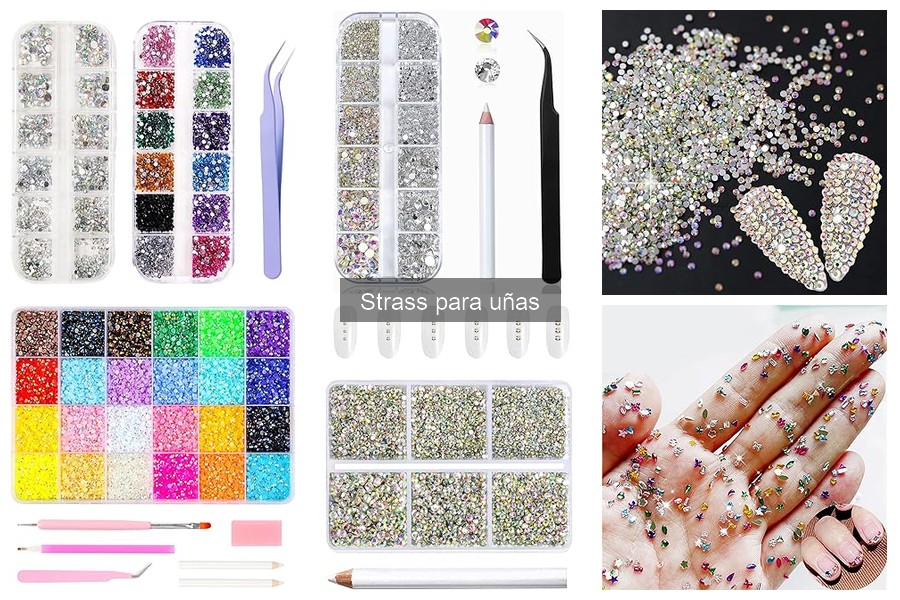 Cómo elegir colores de strass para tus uñas