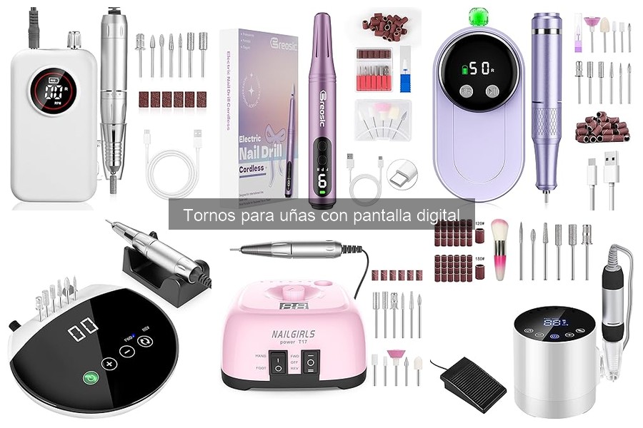 Cómo elegir el mejor torno para uñas con pantalla digital