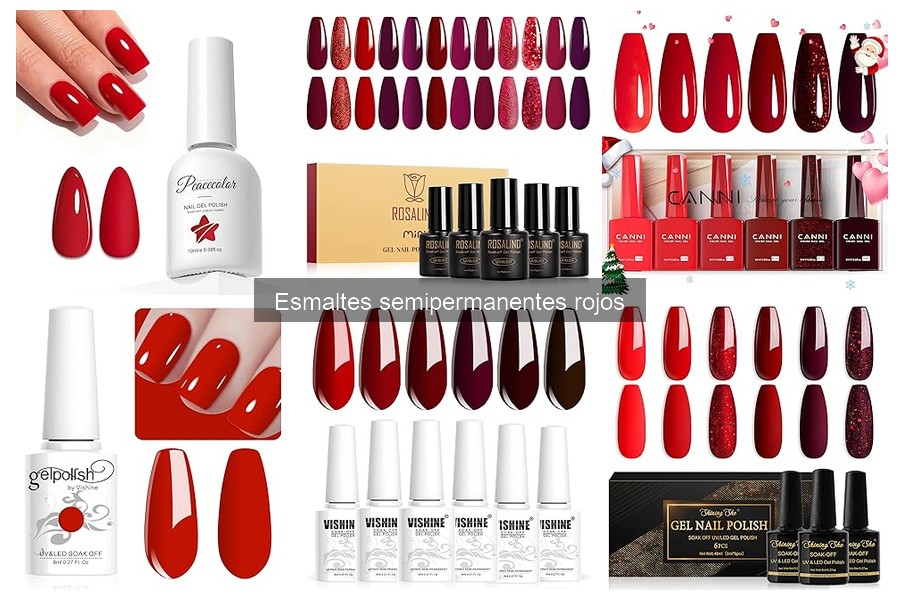 Comparativa de esmaltes semipermanentes rojos: calidad y precio