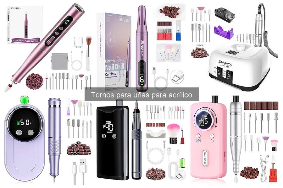 Comparativa de precios de tornos para uñas acrílicos