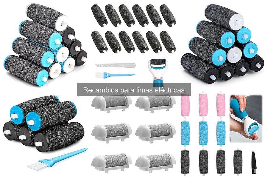 Comparativa de recambios para limas eléctricas: marcas y tipos
