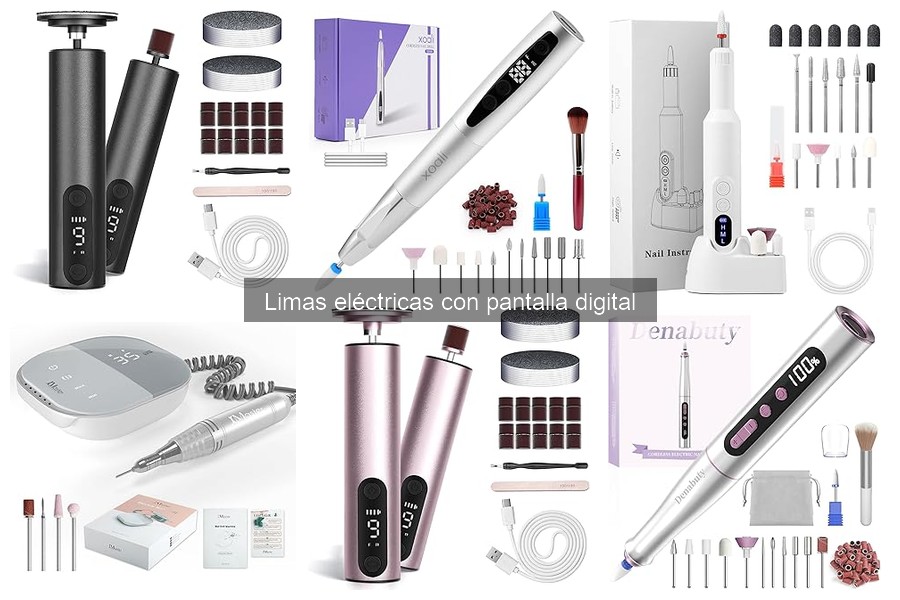 Comparativa: Limas eléctricas con pantalla digital vs. tradicionales