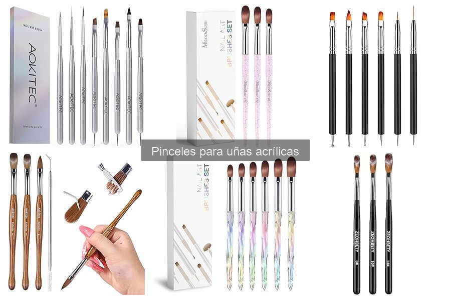 Comparativa: Pinceles Sintéticos vs. Naturales para Uñas Acrílicas