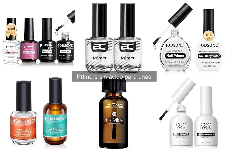 Comparativa: Primers sin ácido vs. con ácido para uñas