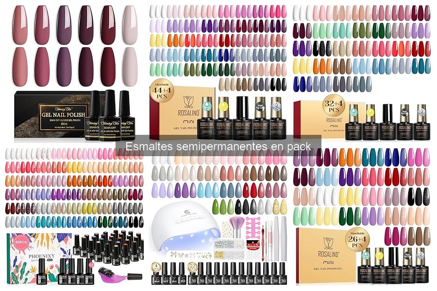 Descubre los beneficios de los esmaltes semipermanentes en pack
