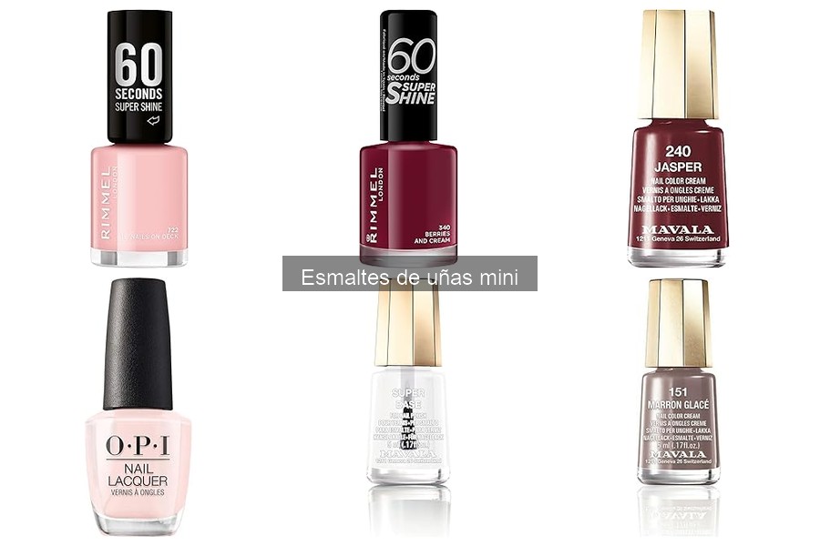 Diferencias entre esmaltes de uñas mini y normales