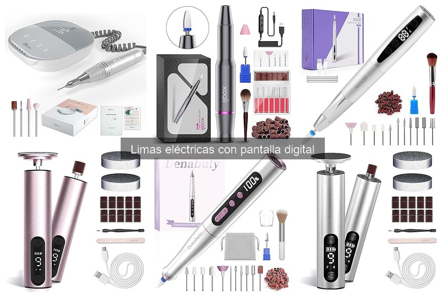 Diferencias entre limas eléctricas con y sin pantalla digital