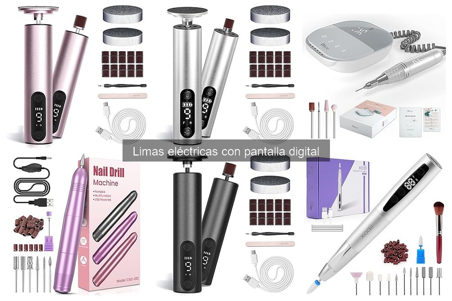 Dónde comprar limas eléctricas con pantalla digital