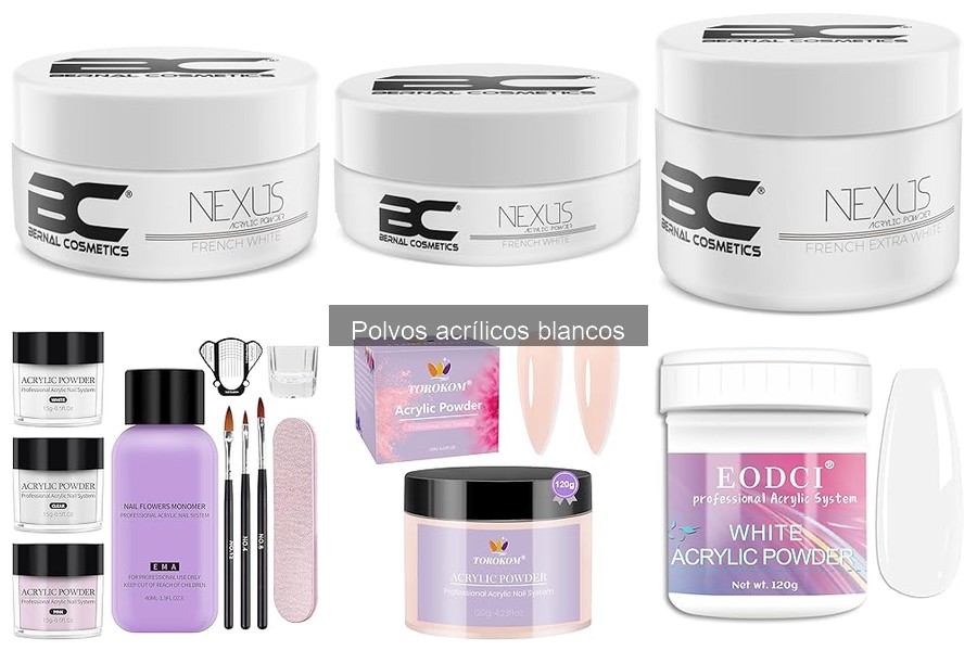 Dónde comprar polvos acrílicos blancos a buen precio