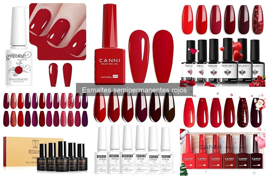 Elige el tono perfecto de esmalte semipermanente rojo