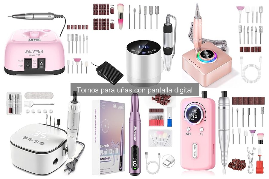 Errores comunes al usar un torno para uñas con pantalla digital