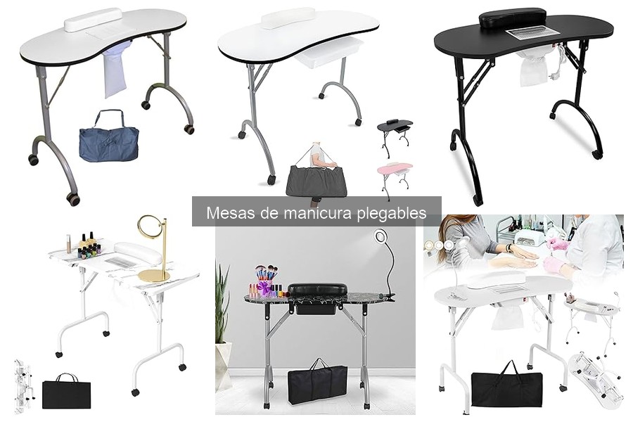 Estilos y Diseños de Mesas de Manicura Plegables