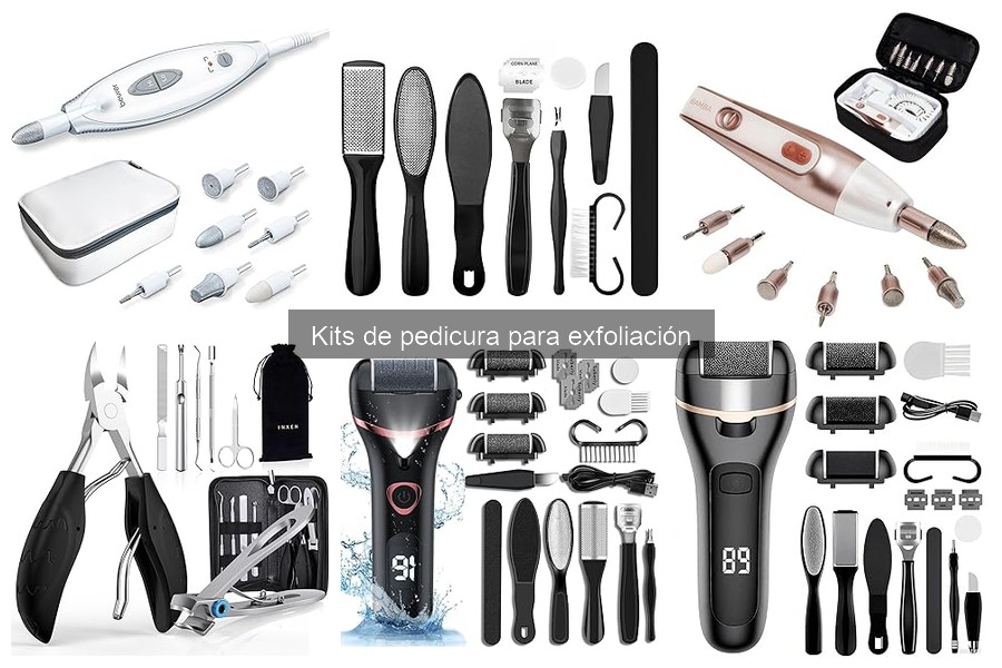 Herramientas esenciales en kits de pedicura para exfoliación