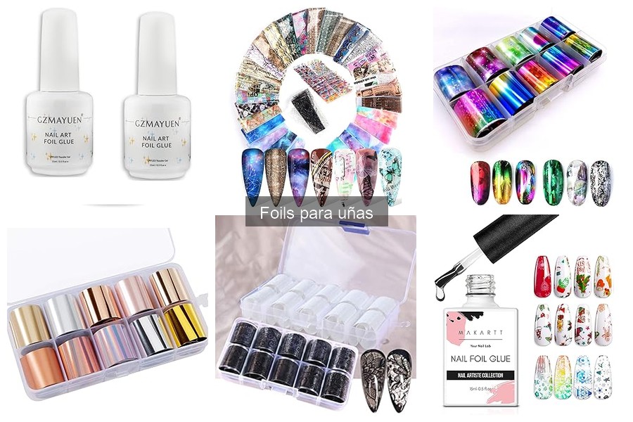 Ideas creativas de diseños con foils para uñas