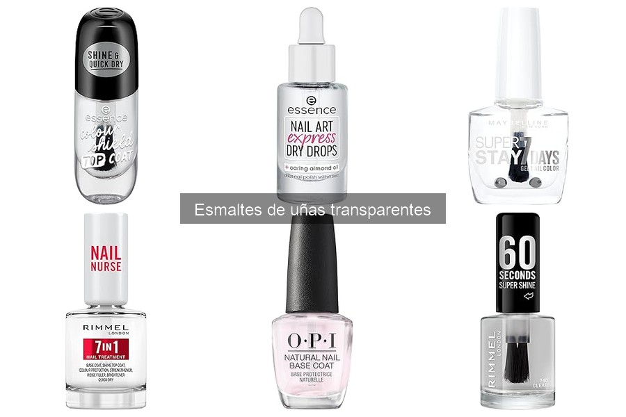 Ingredientes a Evitar en Esmaltes de Uñas Transparentes