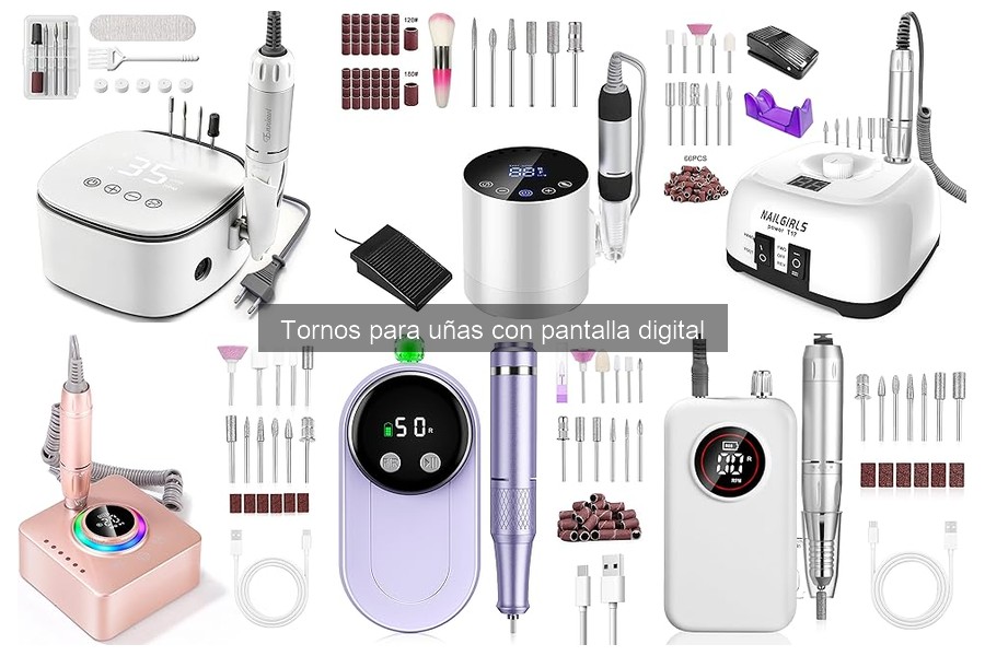 Mantenimiento de Tornos para Uñas con Pantalla Digital