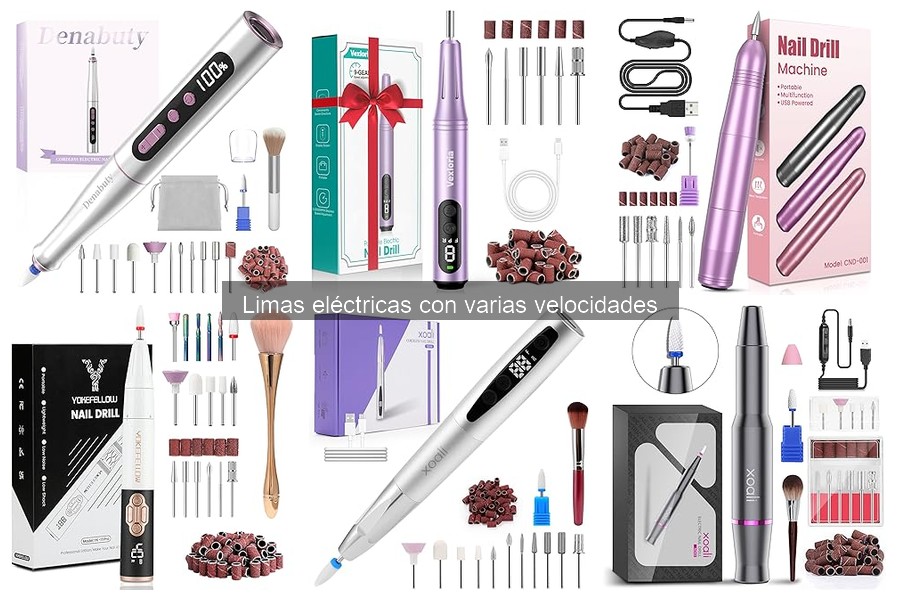 Mejores accesorios para limas eléctricas en manicura
