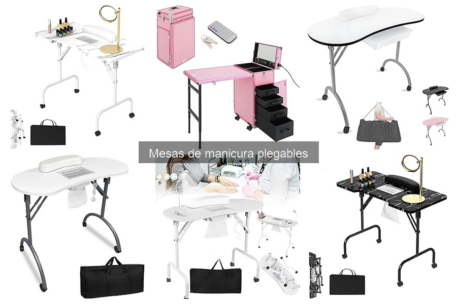 Mejores accesorios para mesas de manicura plegables