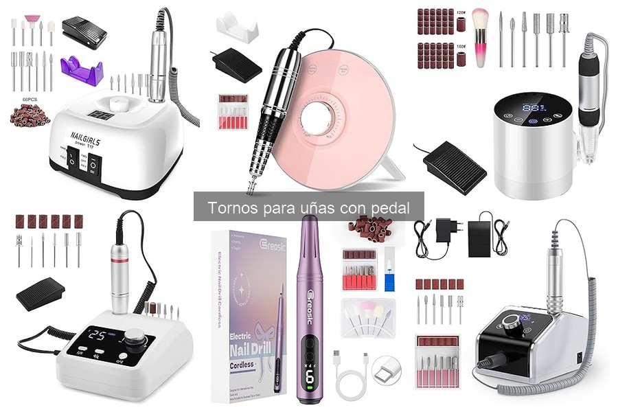 Mejores accesorios para tornos de uñas con pedal