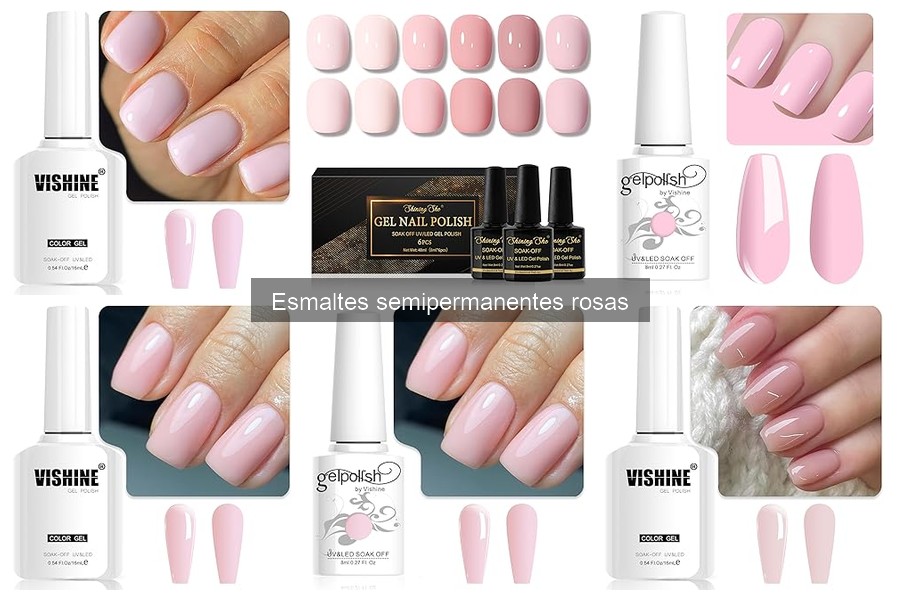 Mejores esmaltes semipermanentes rosas para tus uñas