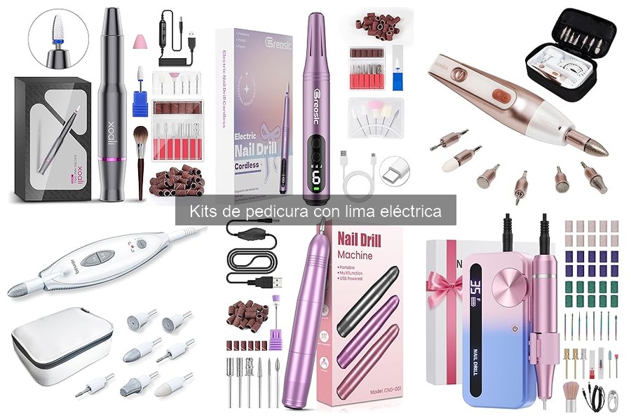 Mejores kits de pedicura con lima eléctrica: comparativa 2023