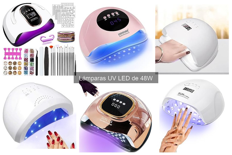 Mejores lámparas UV LED de 48W para manicura en casa