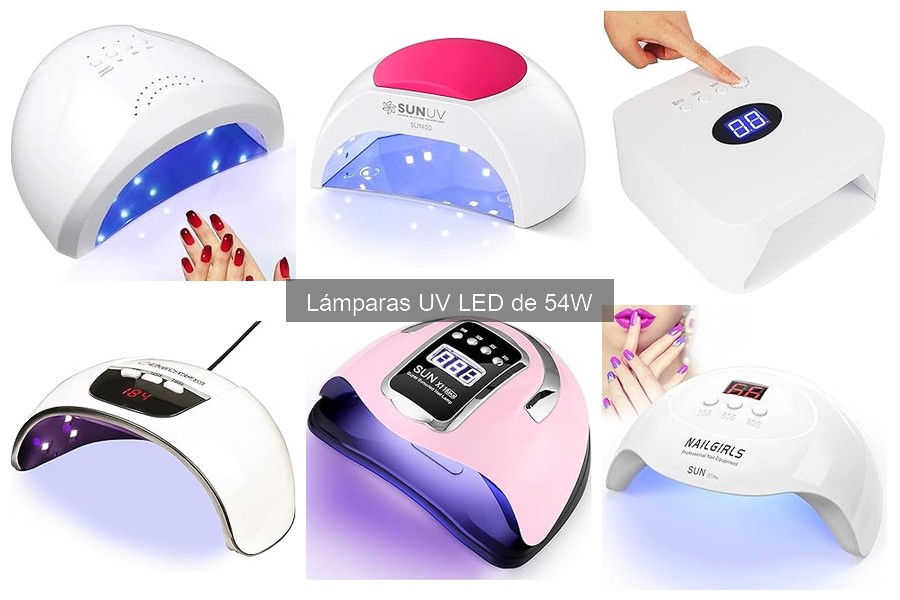 Mejores lámparas UV LED de 54W para manicura y pedicura