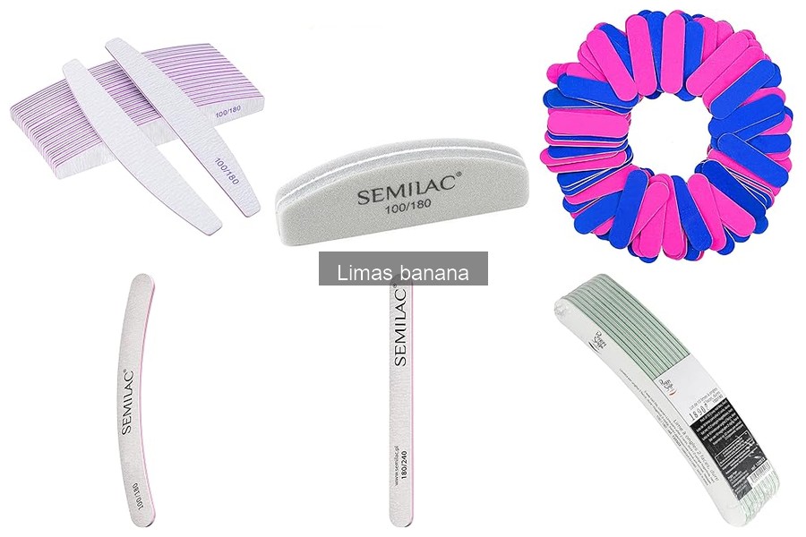 Mejores limas banana profesionales para manicura y pedicura