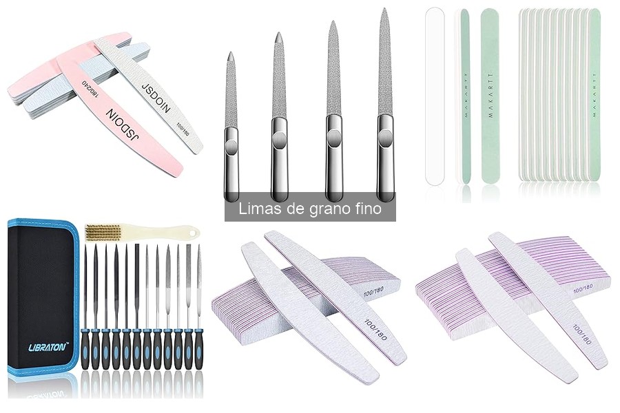 Mejores limas de grano fino para manicura en casa