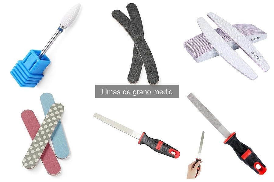 Mejores limas de grano medio para manicura en casa