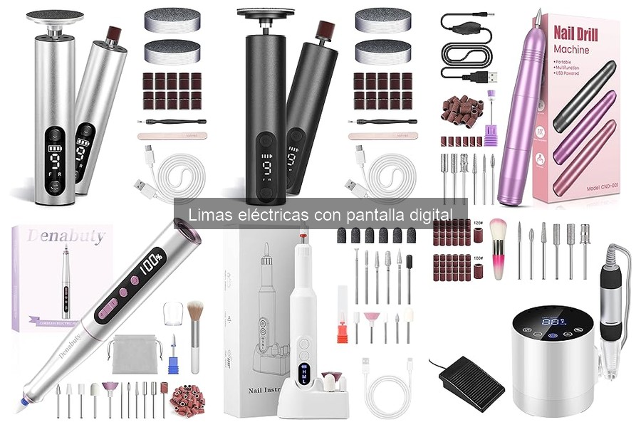 Mejores limas eléctricas con pantalla digital para uso doméstico