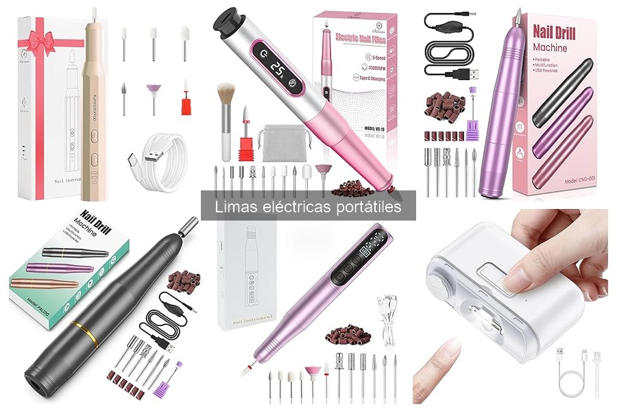 Mejores limas eléctricas portátiles para manicura y pedicura