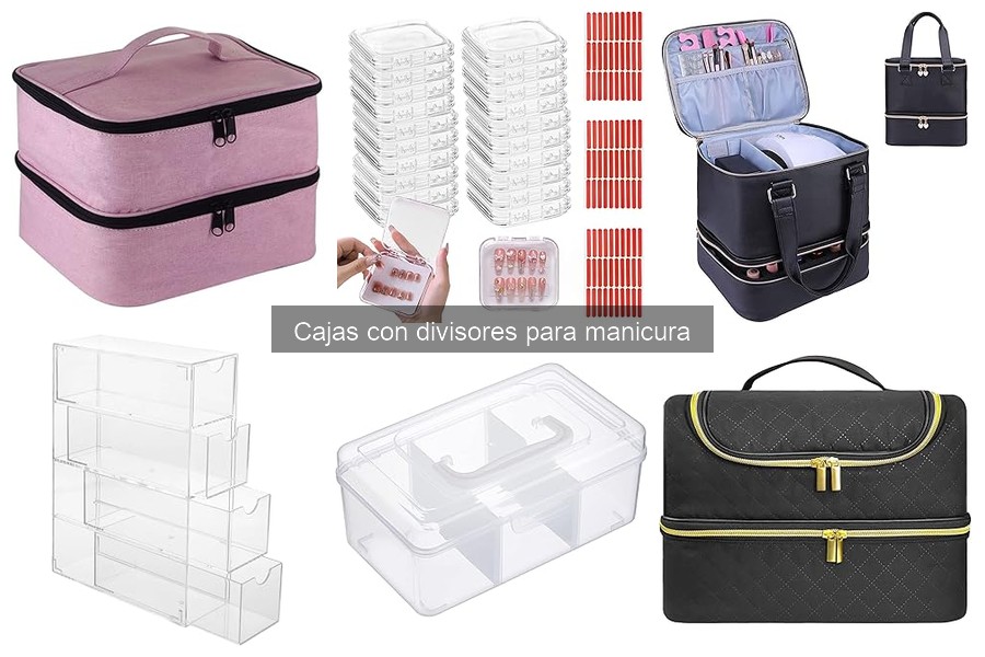 Mejores marcas de cajas con divisores para manicura