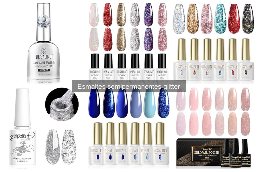 Mejores marcas de esmaltes semipermanentes glitter para tus uñas