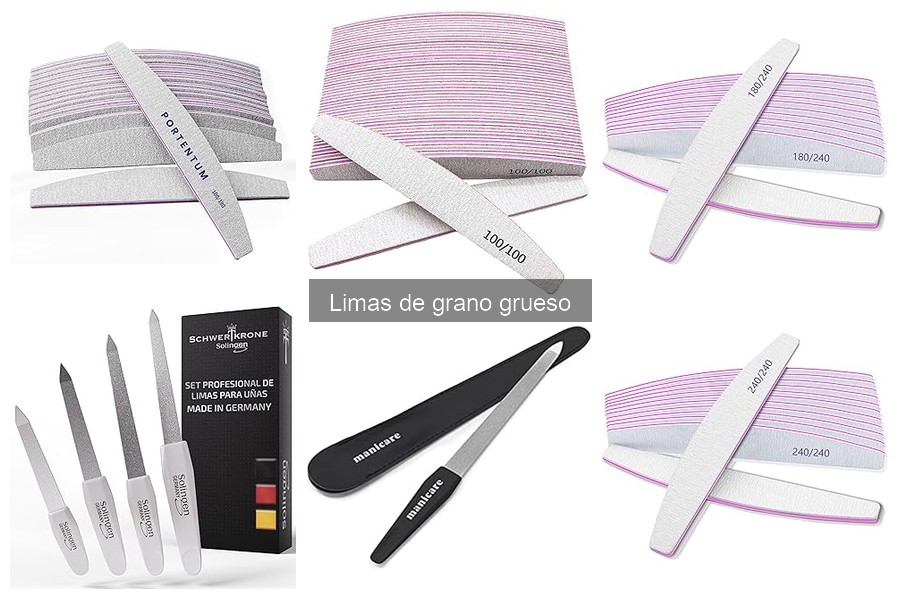 Mejores marcas de limas de grano grueso para manicura en casa