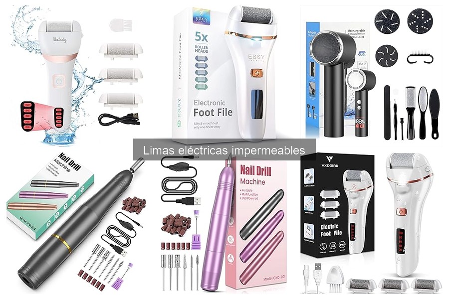 Mejores ofertas de limas eléctricas impermeables para pedicura