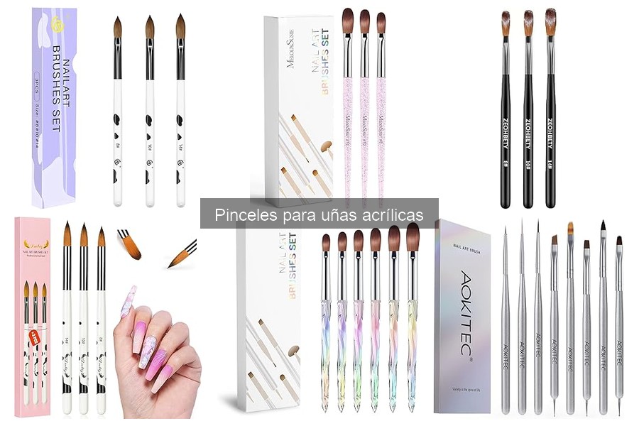 Mejores pinceles para uñas acrílicas para principiantes
