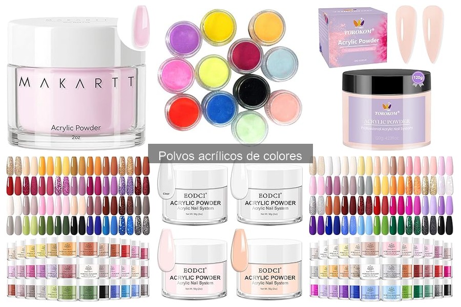 Mejores polvos acrílicos de colores para principiantes
