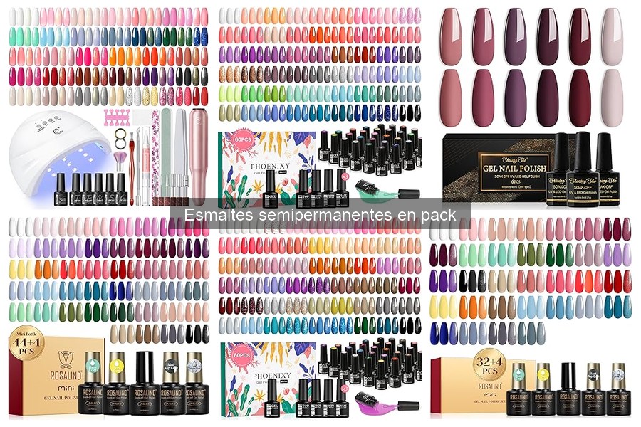 Mejores precios para comprar esmaltes semipermanentes en pack