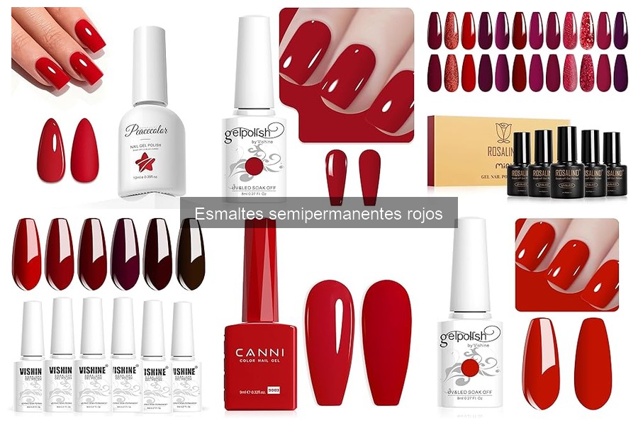 Mejores tiendas online para comprar esmaltes semipermanentes rojos