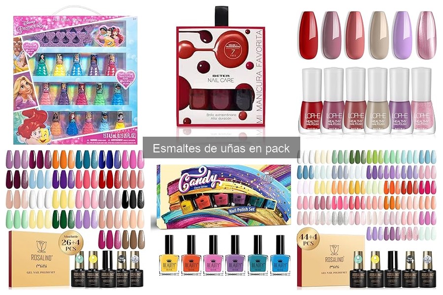 Opiniones de usuarios sobre esmaltes de uñas en pack