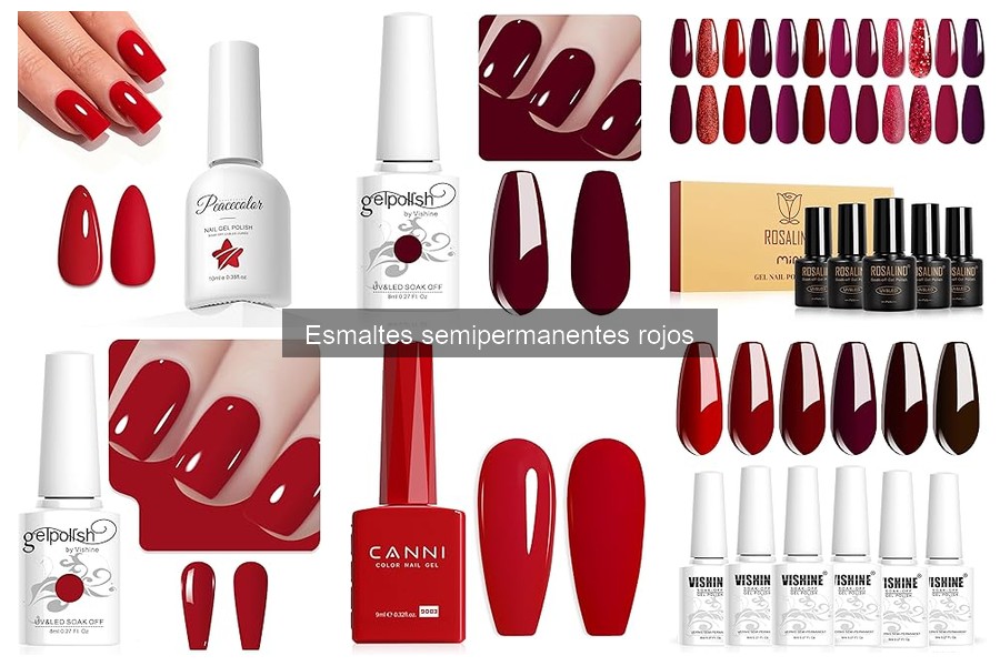 Opiniones sobre esmaltes semipermanentes rojos populares