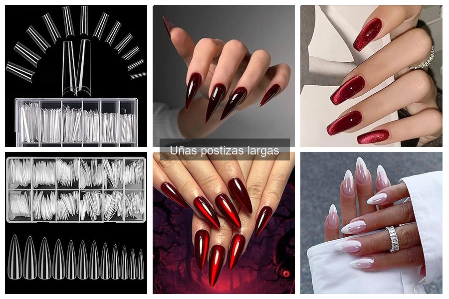 Personaliza tus uñas postizas largas con estilo único
